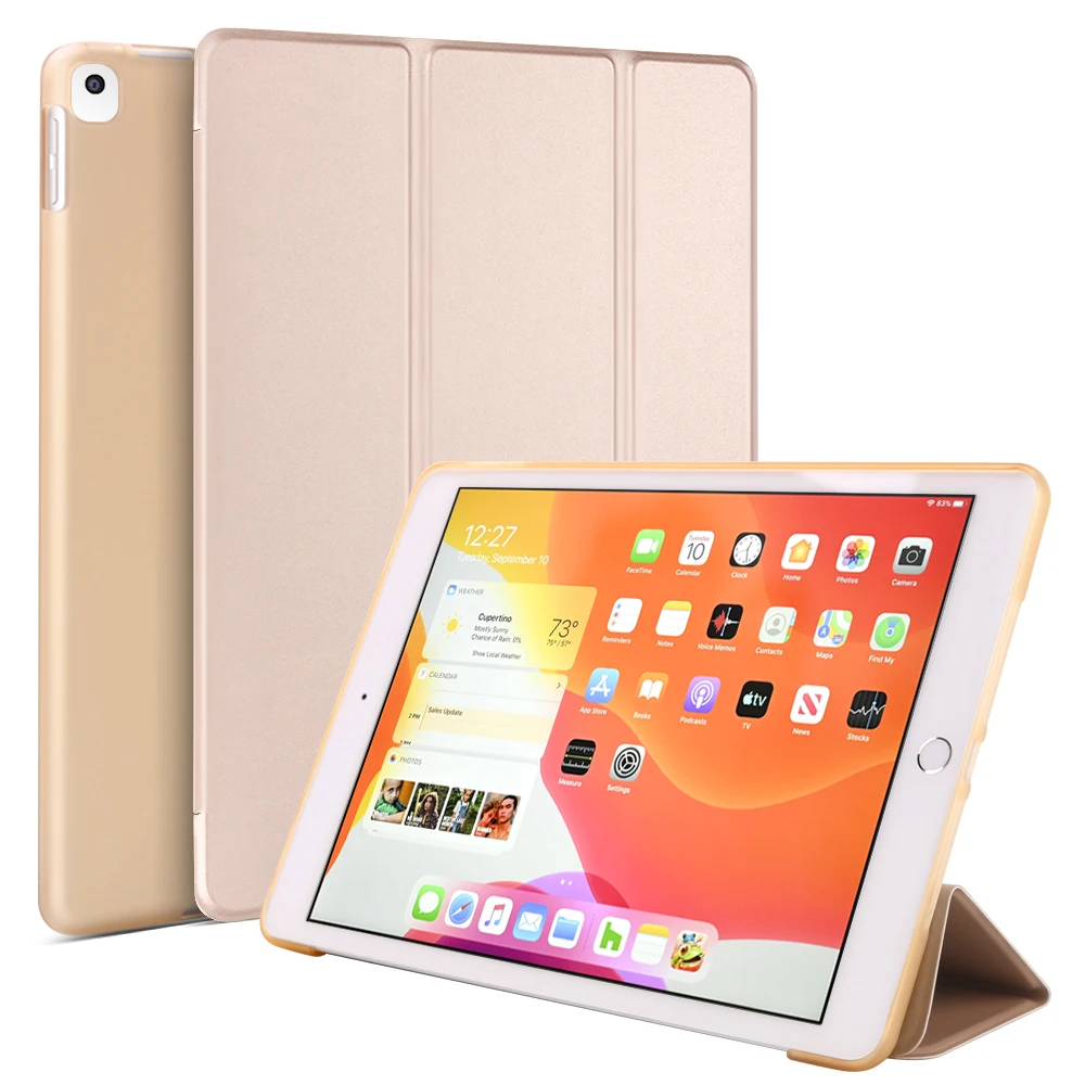 Leadingplus Soft TPU Case For iPad 10.2 inch 7th/8th Generation Air Cushion Shockproof Tablet Cover With Pencil Holder