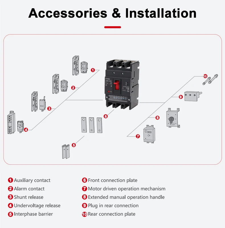 CM9E Risk-Free Transactions Rcd 250A MCCB Rccb Mcb B Case Price