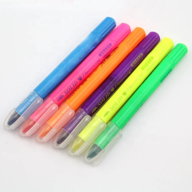 Promotional Solid Fruit Fragrance Gel Highlighter Pen