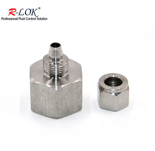 Pneumatic Hose Fitting compression pipe fitting 304 stainless steel 1 4mm 6mm 8mm air hose connector female adapter pipe fitting