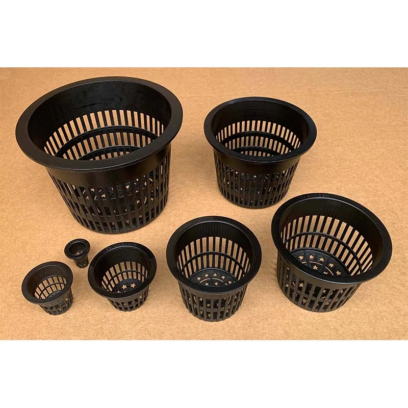 Cz Garden Hydroponics Net Pot for Aquaponics Plastic Slotted Mesh Pots 1 inch 2 inch 3 inch 4 inch 5 inch 6 inch 8 inch