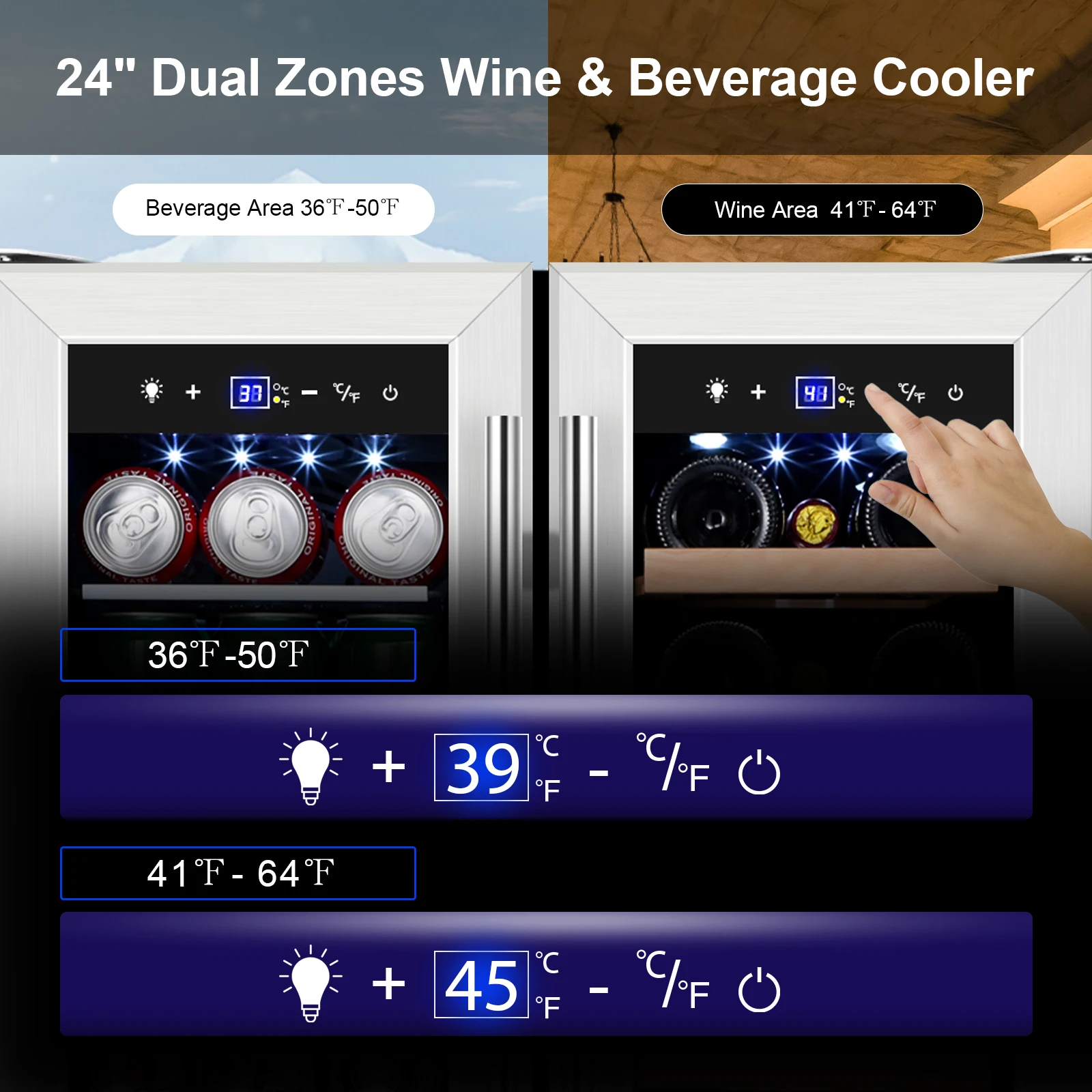120L Beverage Wine Machines Juice Dispenser Wine Dispenser Machine Wine and Beverage Coolers