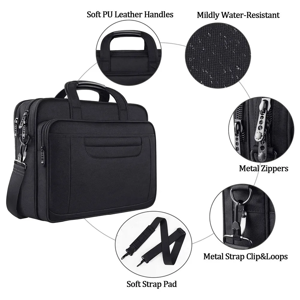Лидер продаж многофункциональная деловая сумка для ноутбука 15 6 17 дюймов чехол из полиэстера портфель мужчин