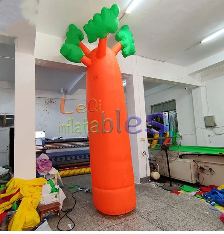 2m plant theme giant coconut tree inflatable model outdoor orange standing cartoon inflatable coconut tree model