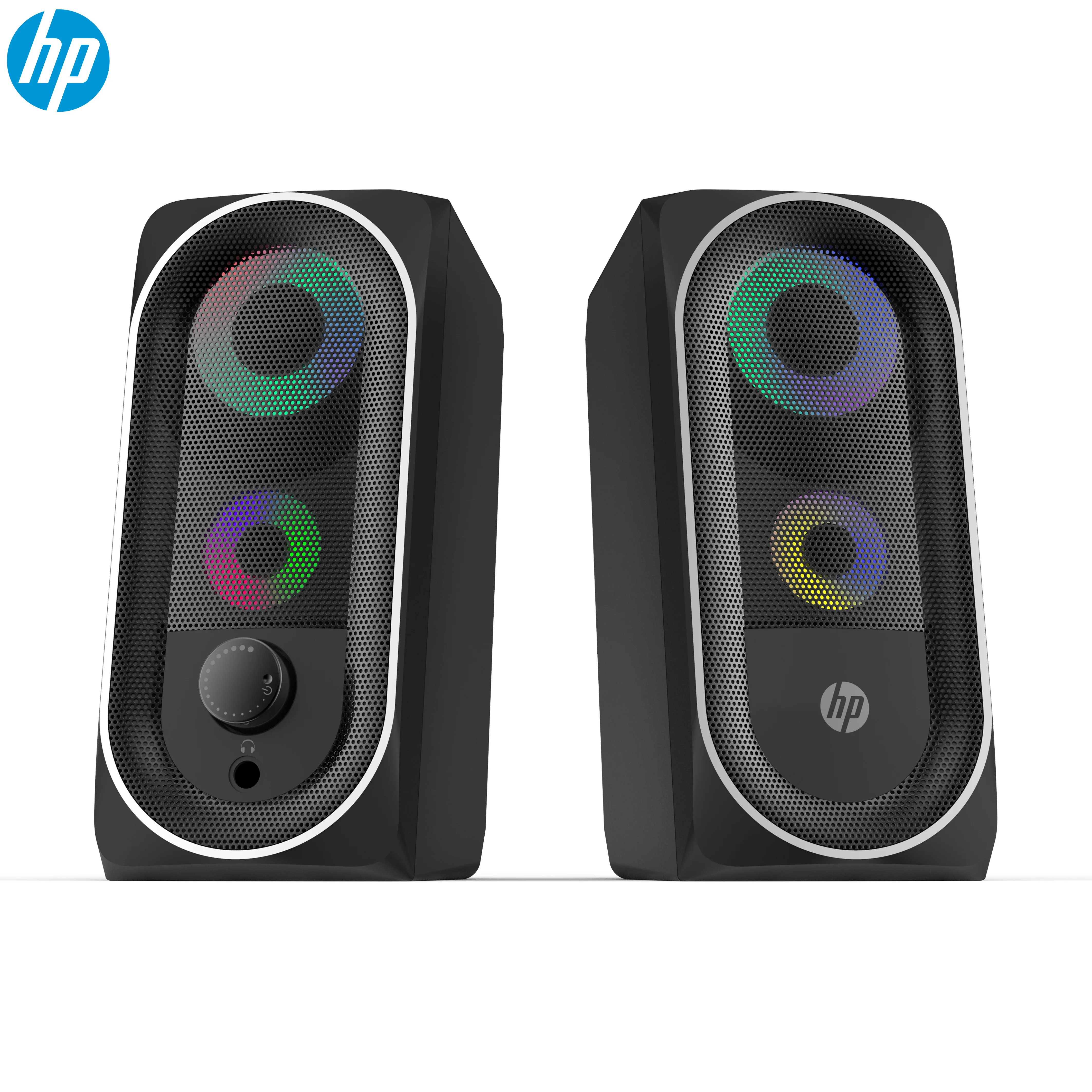 hp DHE-6001 2.0 led Multimedia Speakers with Stereo Sound for Multiple Devices led stereo speaker sound bar with subwoofer