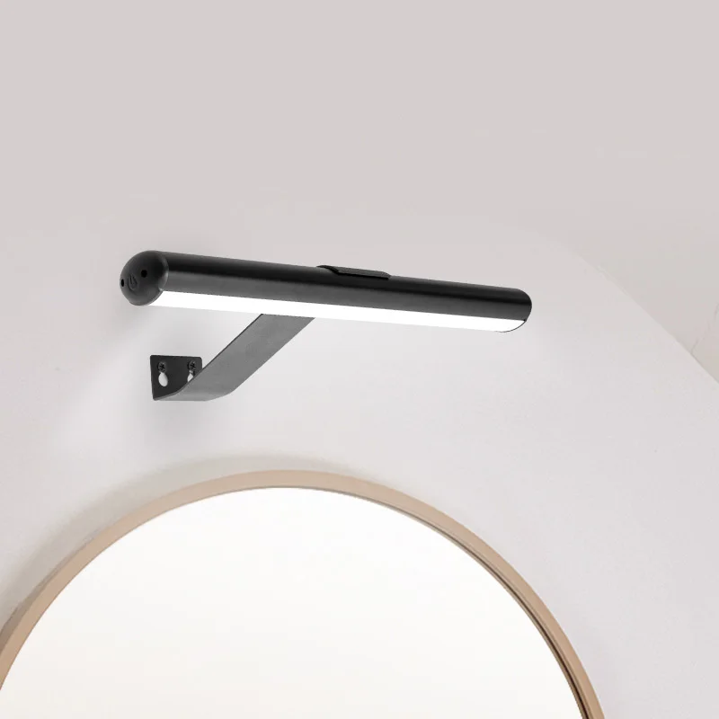 Cordless Punch-free Rechargeable LED Mirror Lamp Magnetic Picture Wall Light For Indoor Decoration