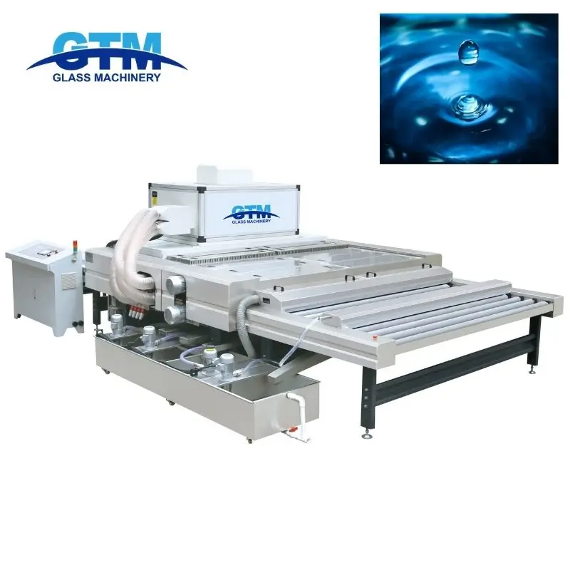 Automatic horizontal fast glass washer glass washing and drying machine