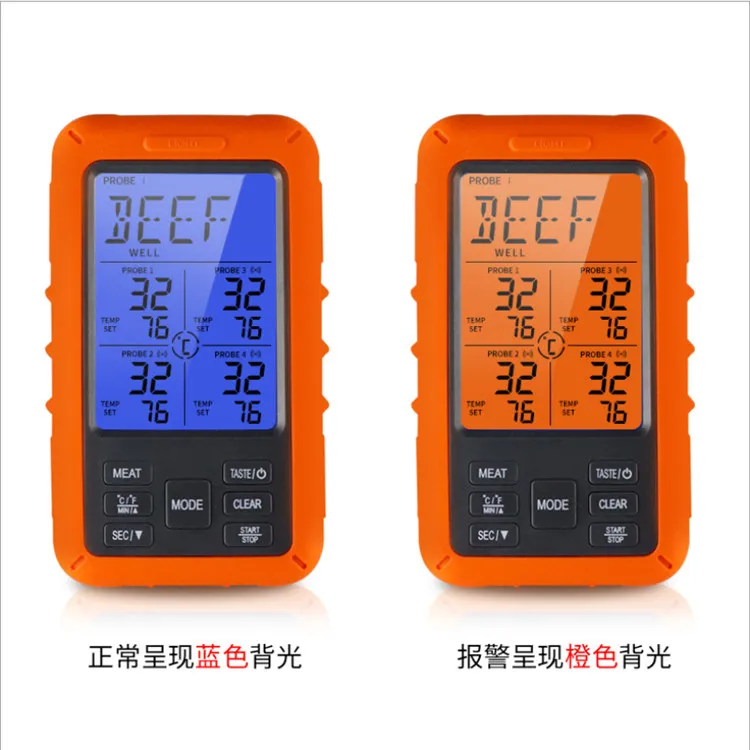 New wireless food thermometer electronic digital display thermometer for remote barbecue thermometer in home kitchen