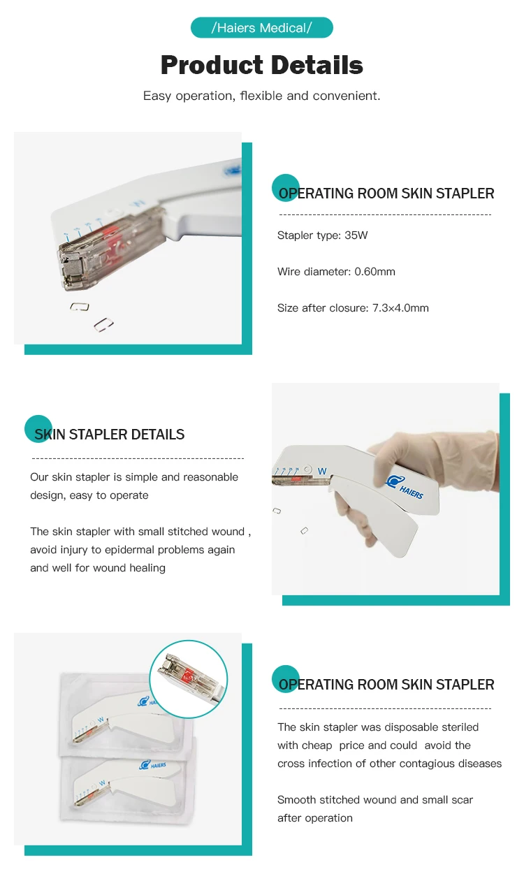 skin stapler and surgical staples