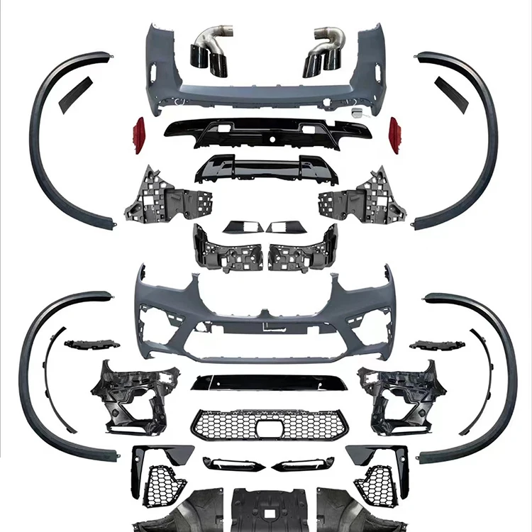 Автомобильные аксессуары X5M стиль Передний Задний Бампер корпус комплект для BMW X5