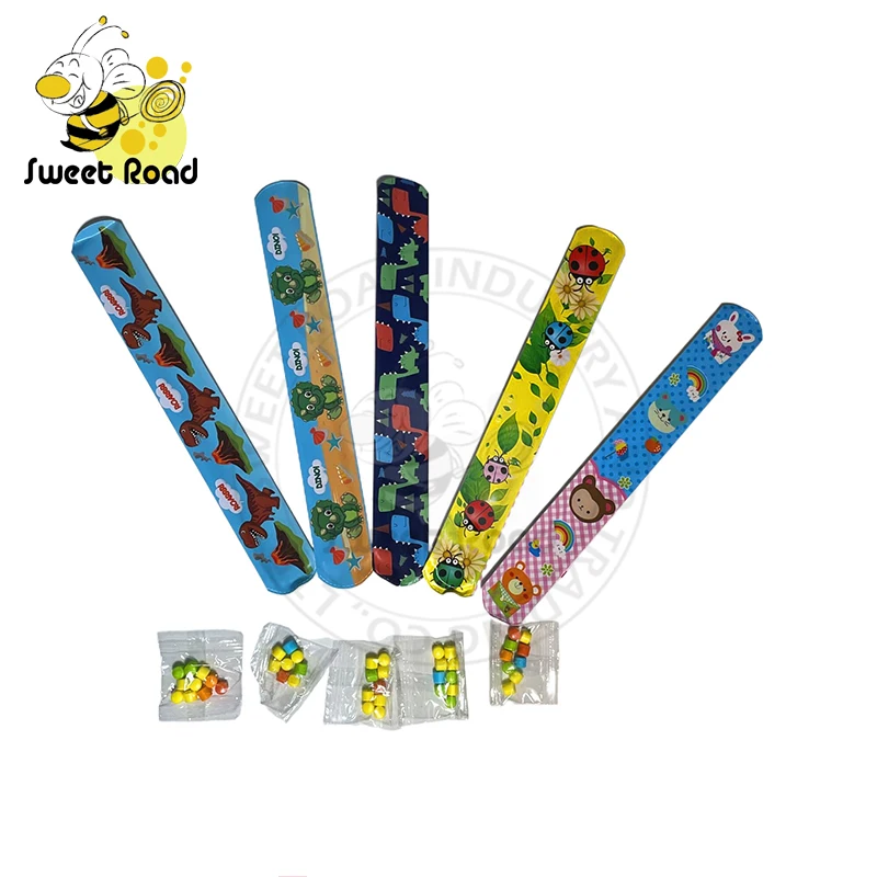 Wristband Watch with Press Sugar Candy