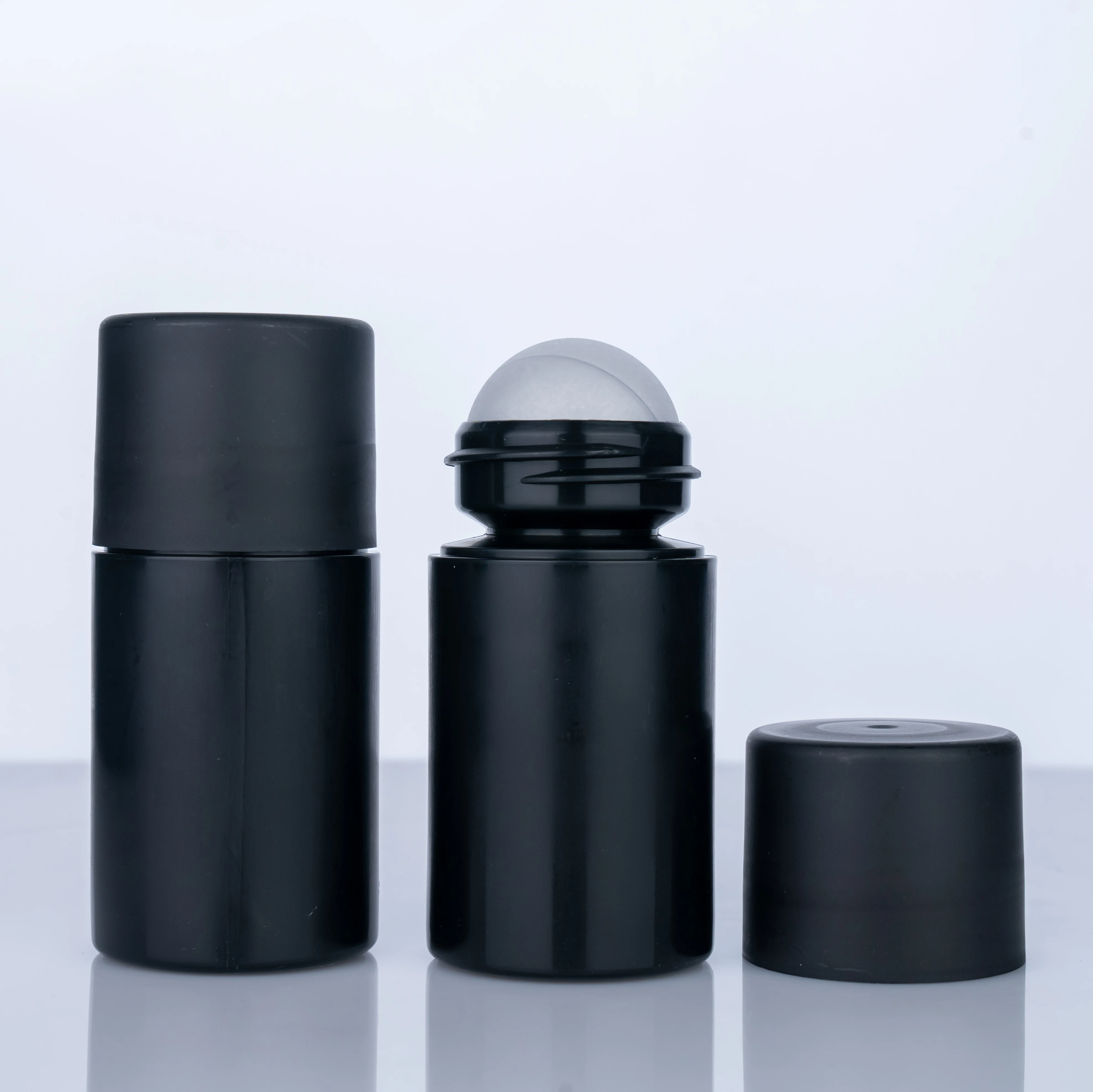 90ml Essential Oil Roll On Bottle Colorful Deodorant Roller Container black No spill  Deodorant Stick Bottles Roll On Oil Bottle