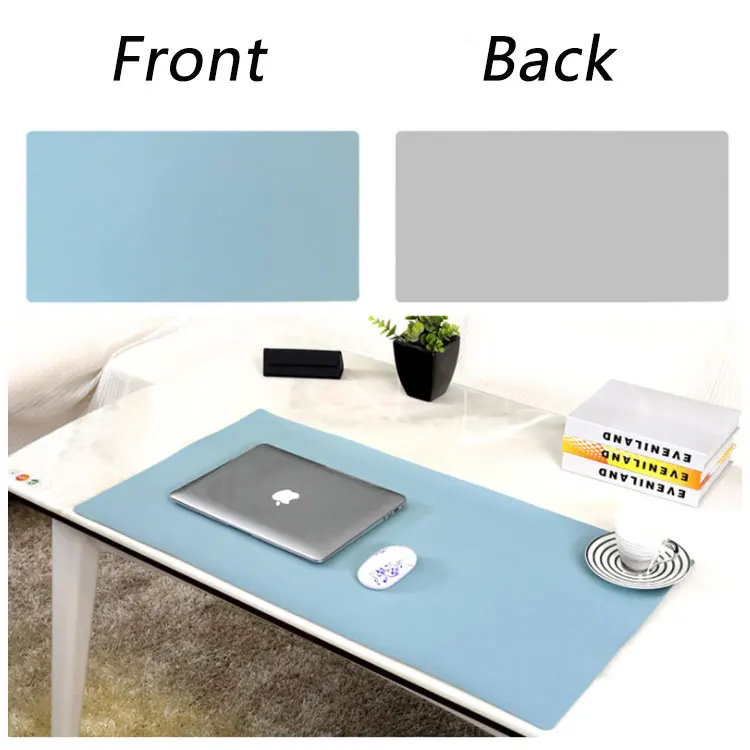 Sheepmats Large Waterproof Non Slip Computer Mouse Pads Double Color Desk Pad Office Pu Leather Desk Mat