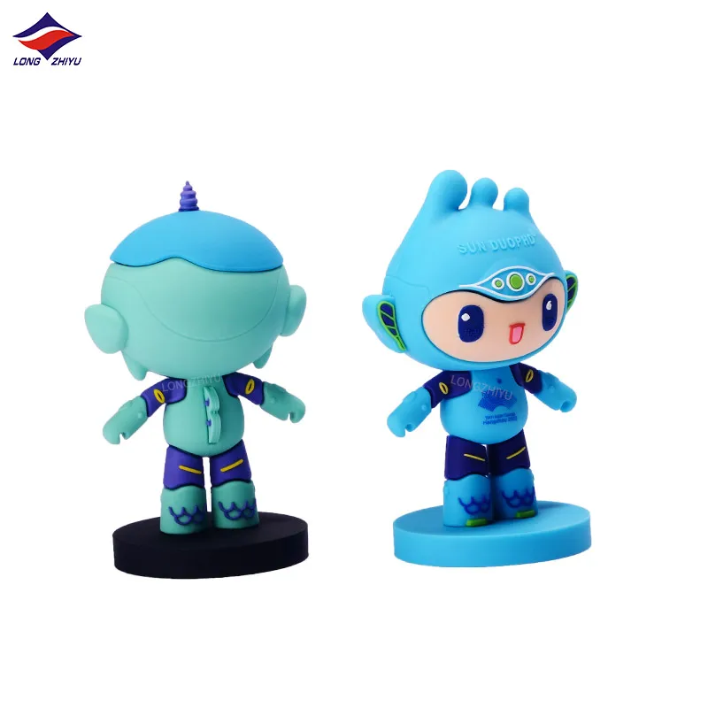Longzhiyu персонаж из мультфильма на заказ кукла ПВХ с основанием 3D мини-фигурка мягкой резины фигурка украшения