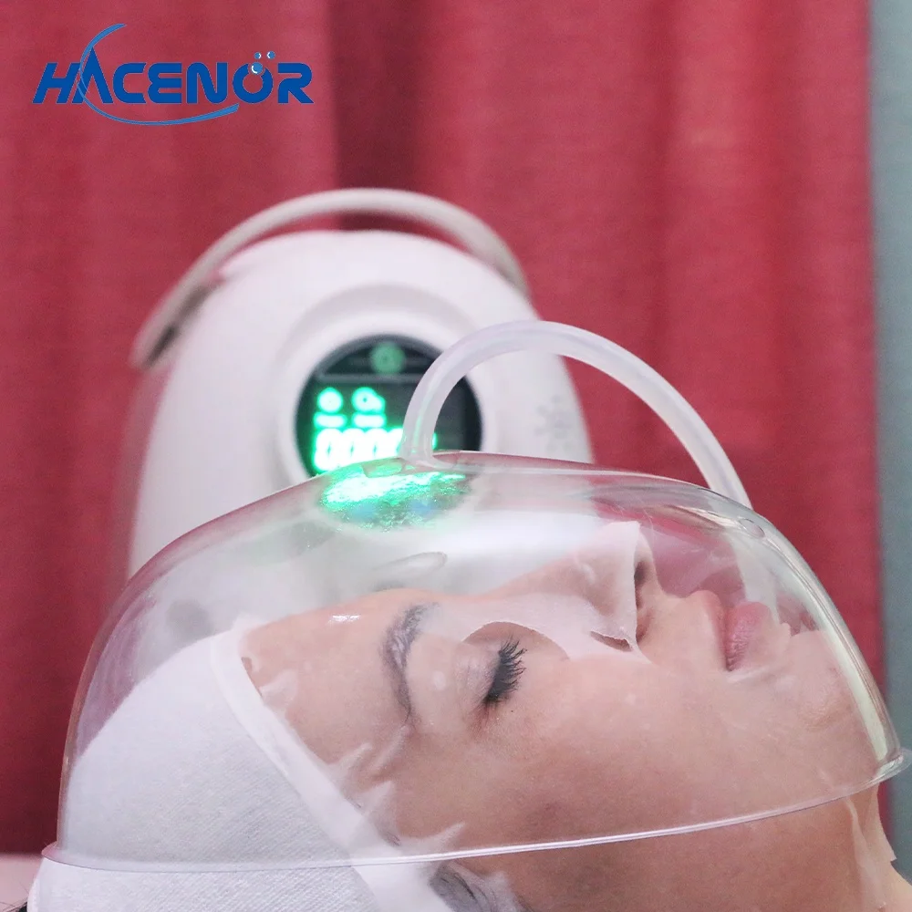 Hacenor portable facial beauty salon equipment personal skin care machine jet peel oxygen injection sprayer rejuvenation water