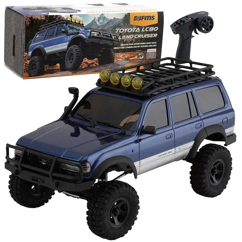 Upgraded FMS ROChobby 1:18 FCX18 Toyata Land Cruiser 80 LC80 4WD All Terrain Radio Control RC Crawler Truck RTR Licensed Product