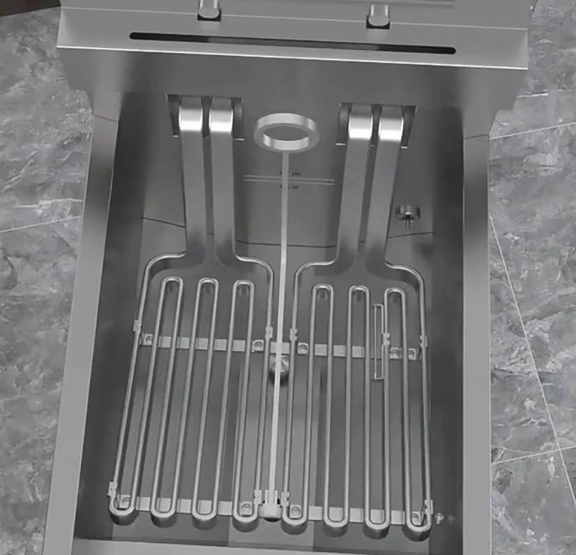 OFE-126L LCD screen commercial industrial chicken pressure chip electric deep fryers for fried chicken electric chicken fryer