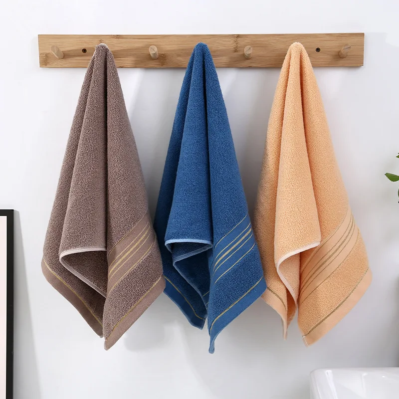 Dark golden silk towel men and women face wash absorbent quick-dry household bath head towel