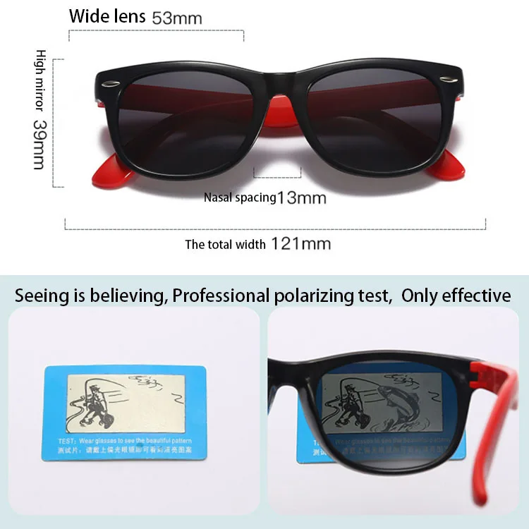 2022 Beach UV400 Flexible BPA Free Silicone Frame TAC Lens Kids Child Children Anti-UV Polarized Sunglasses