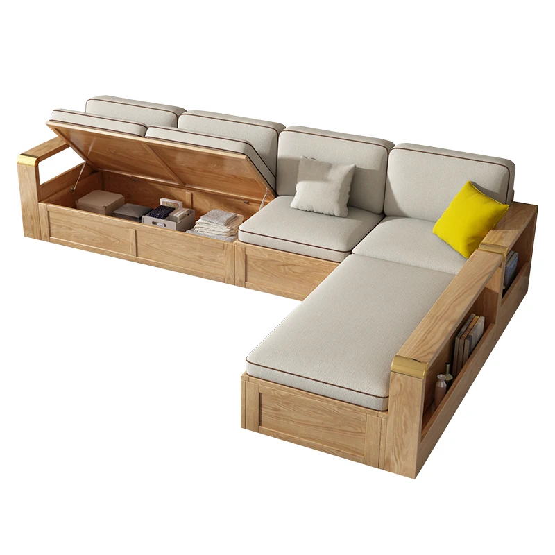 Sofa Combination Storage Nordic Fabric Japanese Style Modern Living Room Sofas