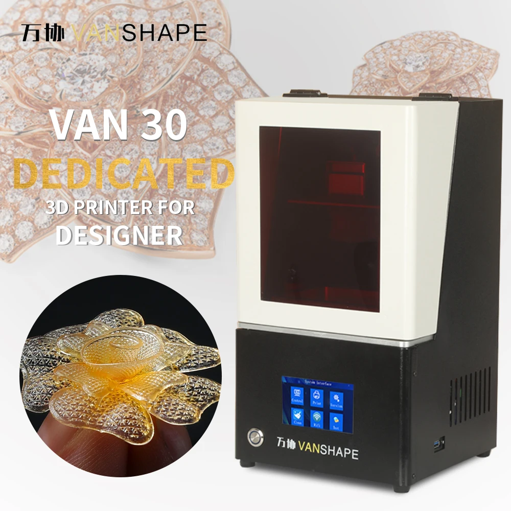 Vanshape 6.08 Inch 2K UV 405nm Photosensitive Resin LCD 3D Printer High Resolution Jewelry 3D Printer