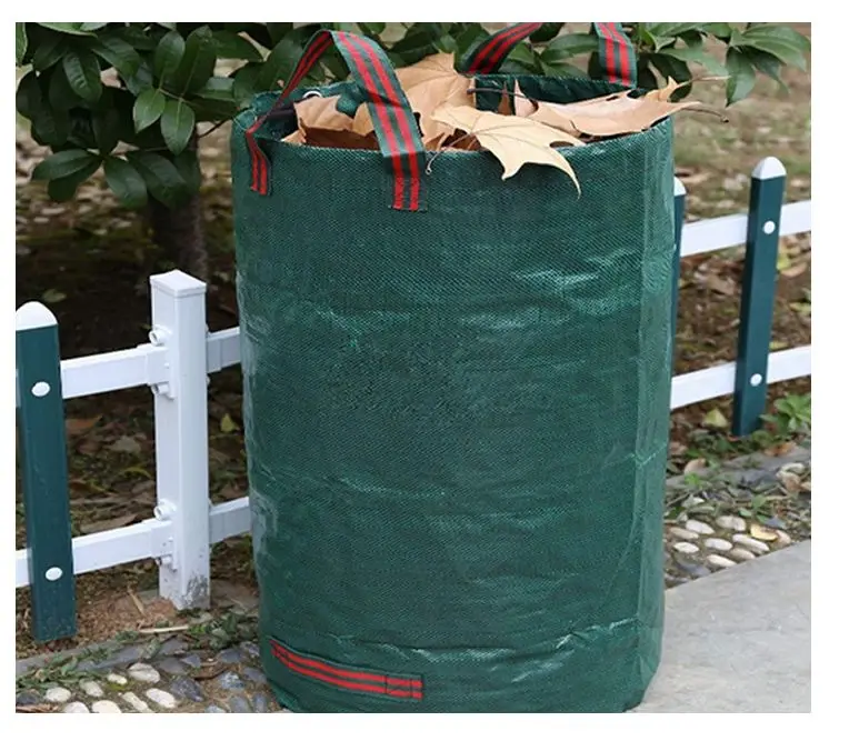 Factory Large Waste Bag Composting Bag Foldable UV  Resistant Durable Garden Bag for Collecting Leaves Garbage