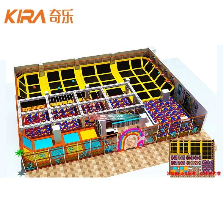 Cheap Price Kids Indoor Playground Free Jump Trampoline Park Equipment