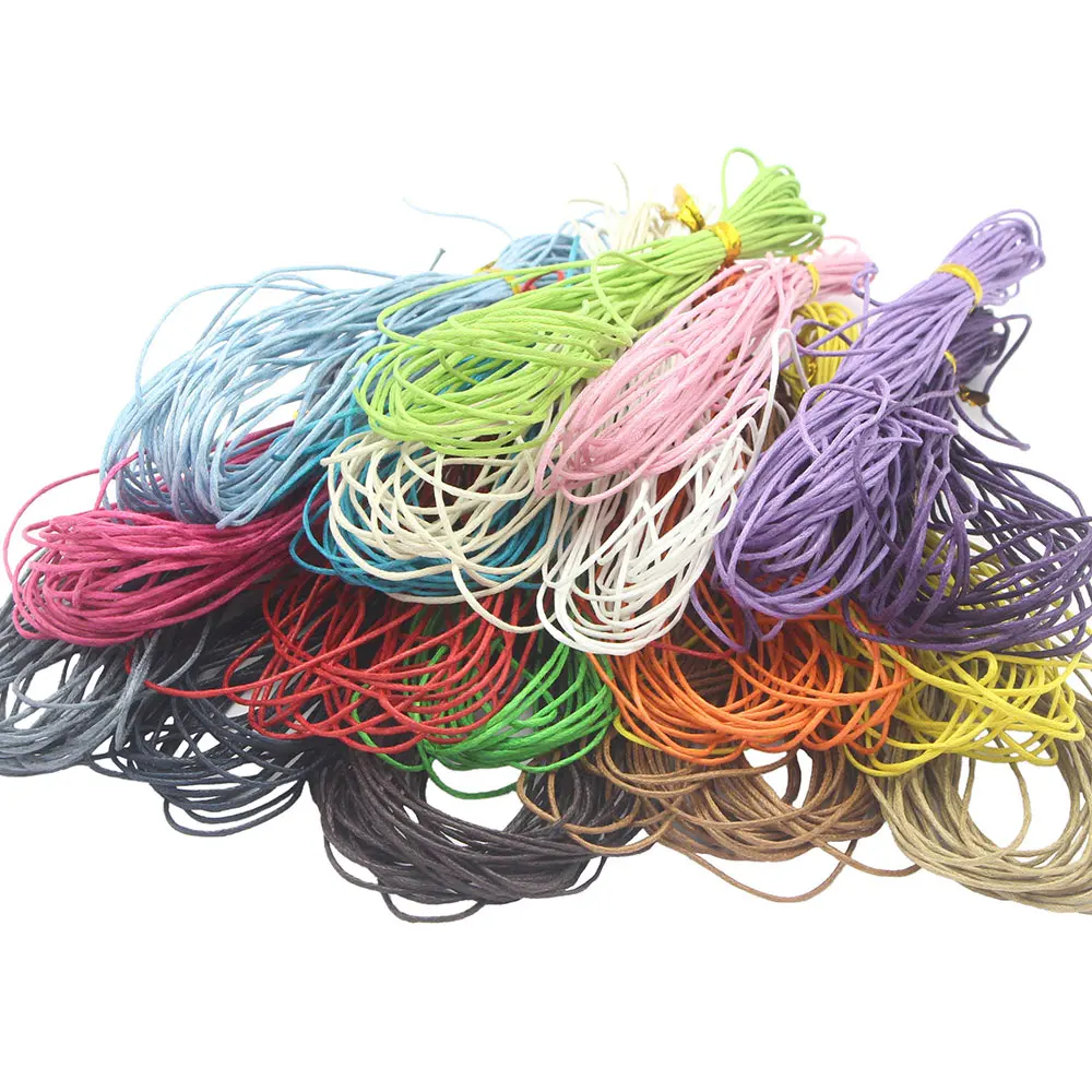 5 yards/lot 1mm Waxed Cotton Thread Rope DIY Bracelet Wire Sewing Leather Handcraft Cord Materials W0704