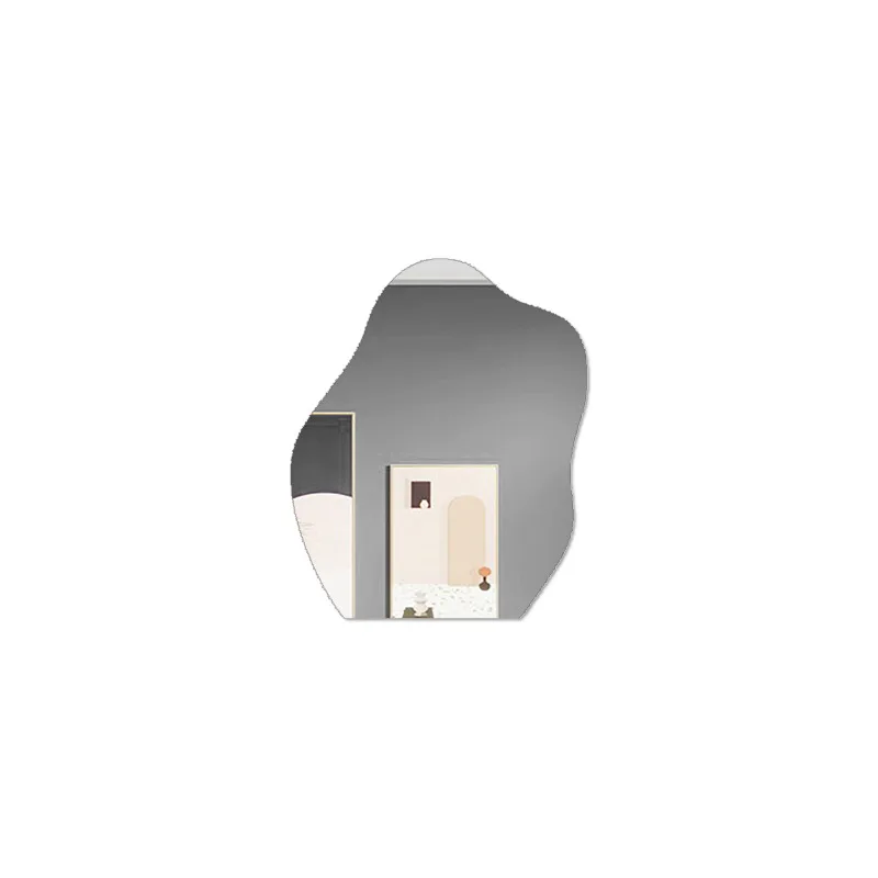 Bedroom living room decorative 3D acrylic patchwork dressing mirror will not break soft mirror wall