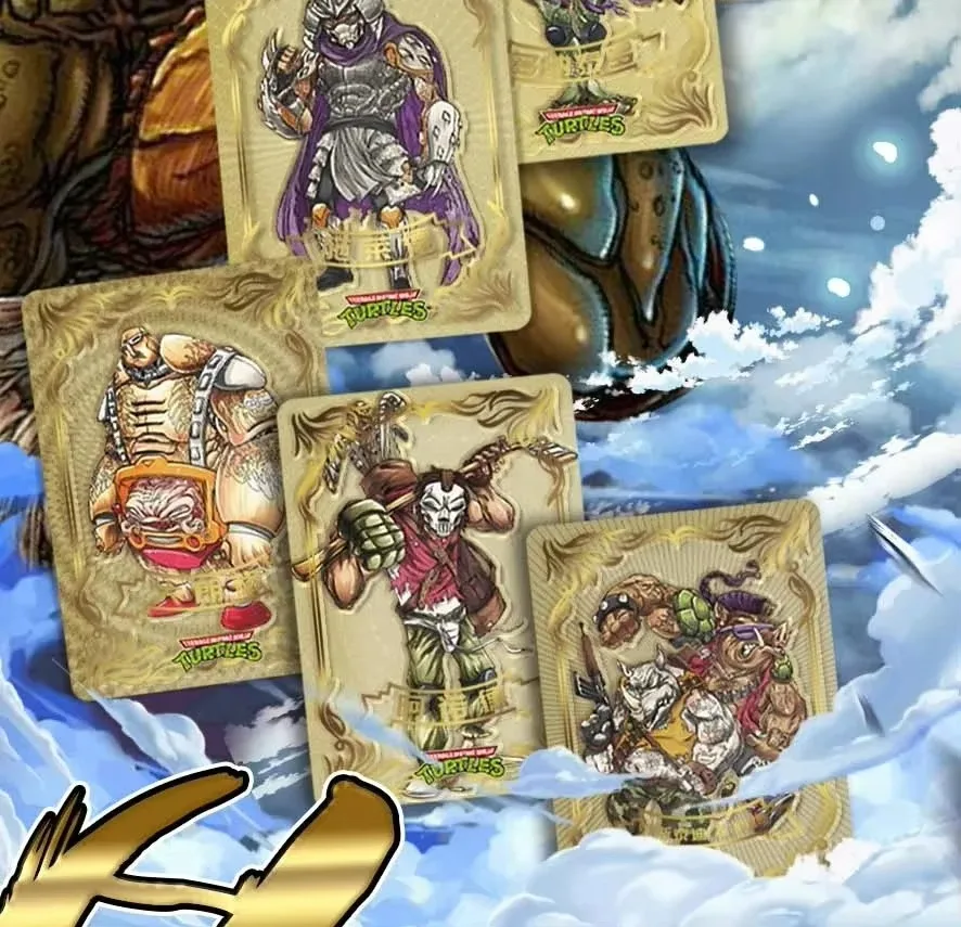 Wholesale Ninjas Turtles Collectible Cards Japan Anime Figure Teenage Mutants Game Playing TCG Card Board Game Toys Kids Gifts