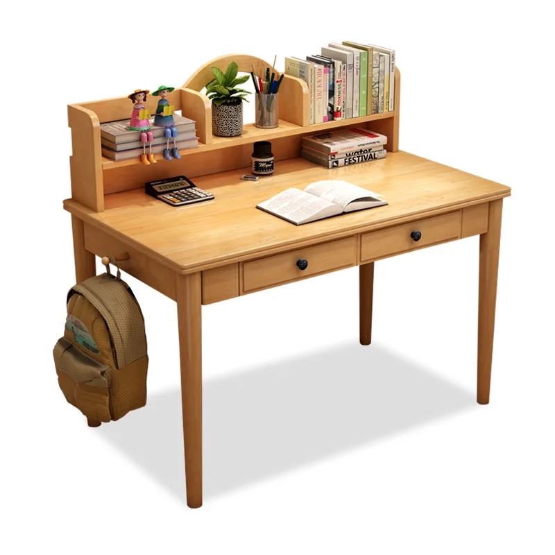 wooden study table designs learning furniture desk wooden simple student nordic computer kid modern study table with drawers