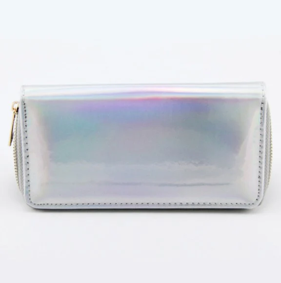 Женский кошелек из искусственной кожи, голографический клатч, модные дизайнерские кошельки на заказ для женщин