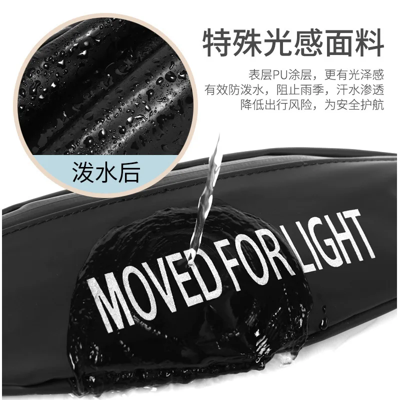 Chinese high quality leather Waterproof waist bag fanny pack zipper for Men Sports Chest Belt Bag