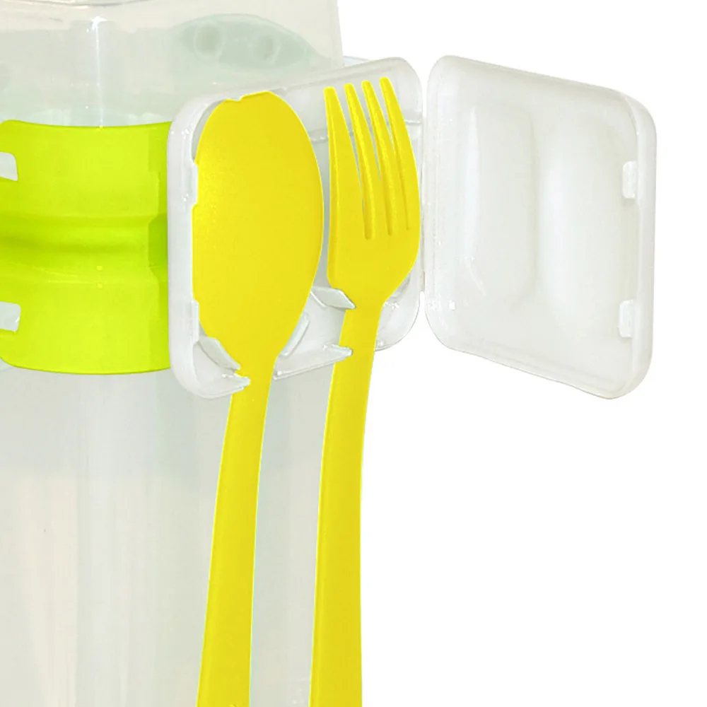 Customized 230+400ml Square Kitchen Plastic Airtight Food Storage Containers Food to Go Storage Container