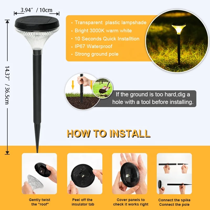 7Color RGB Waterproof Solar Deck Led Lights Outdoor Garden Decorative Solar Battery Street Lantern Outside Christmas Light