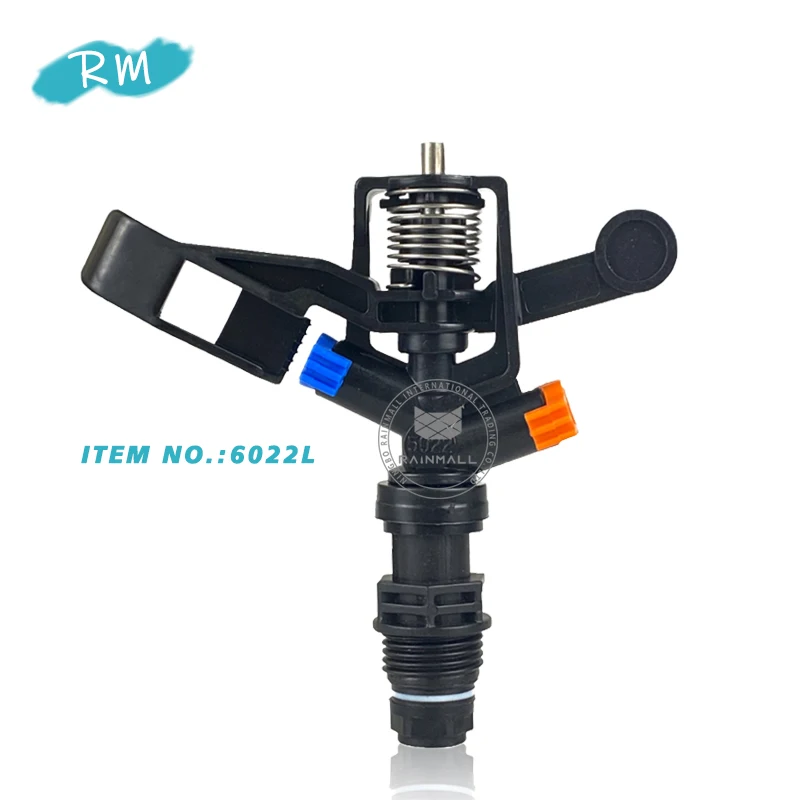 360 Gear Drive Rotary Lawn Agriculture Farm Sprinkler Impact Impulse Water Irrigation with Spike Garden Metal