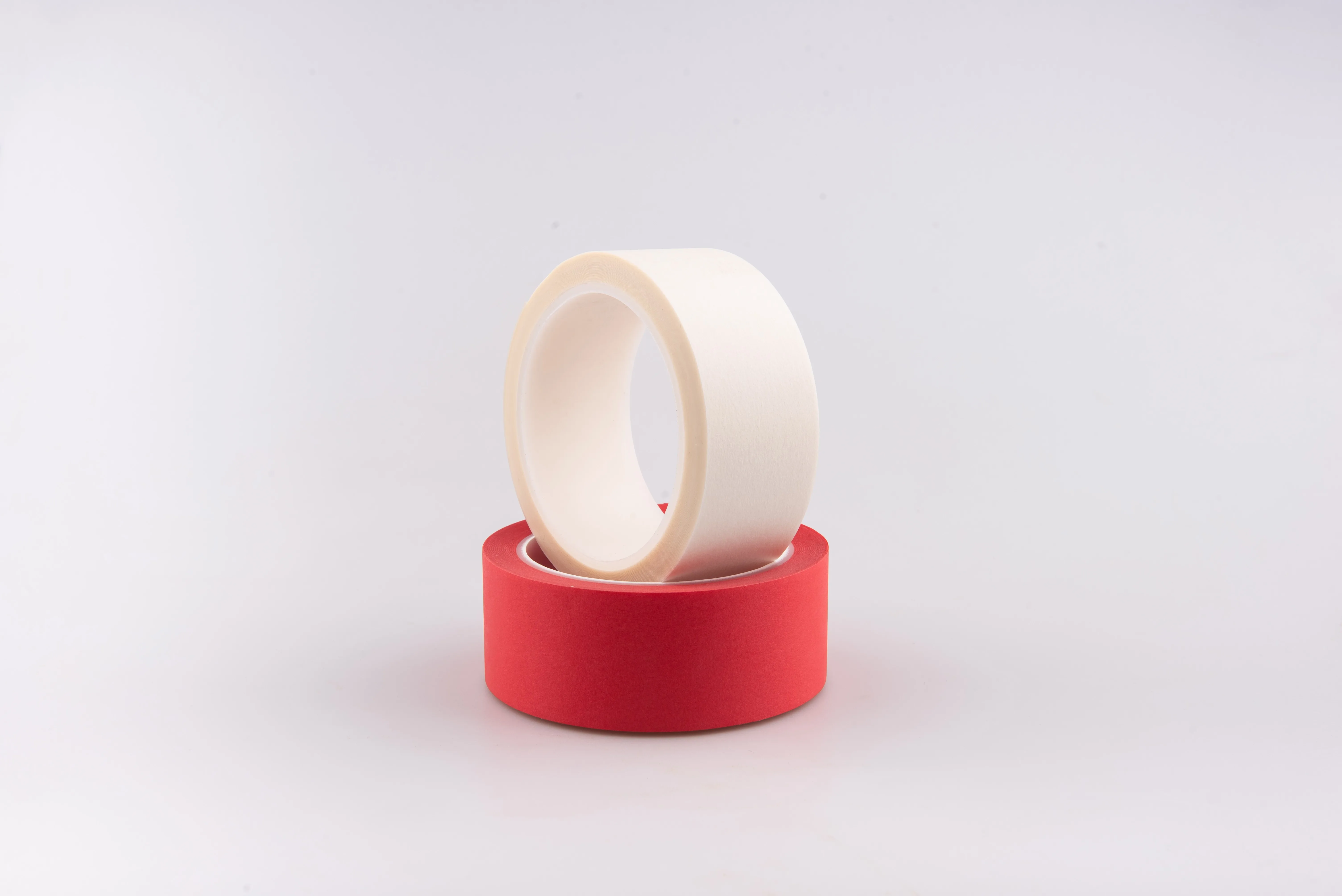 Red and White Masking Tape good initial stick  High and low temperature resistance no glue residue Corrosion resistance