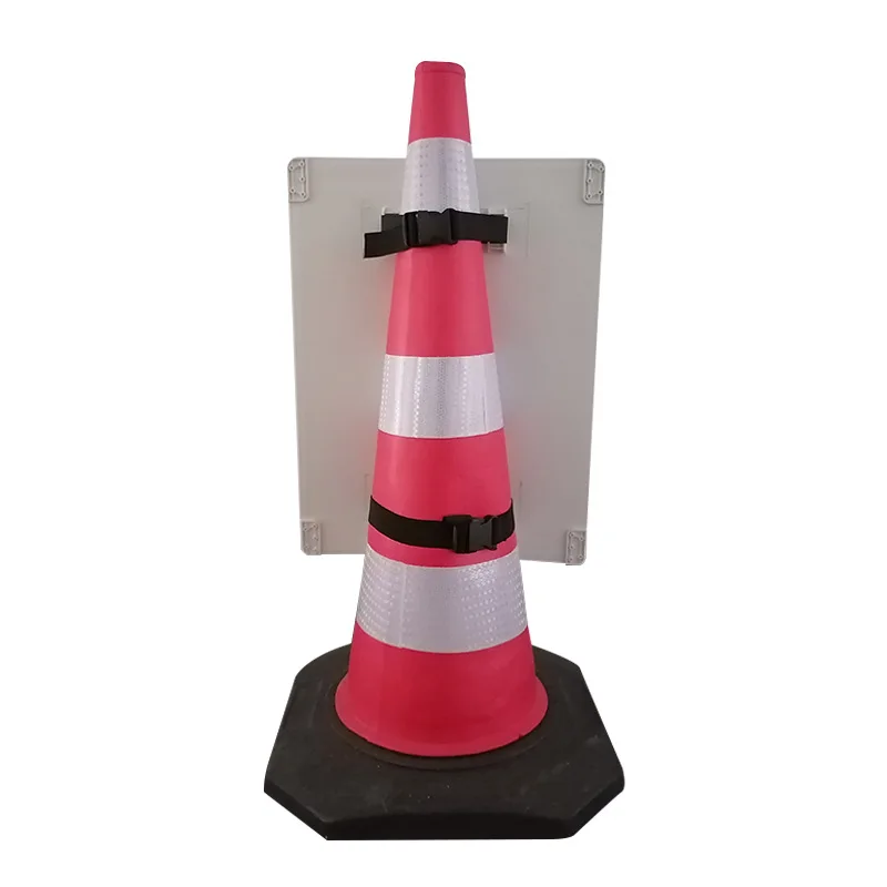 Construction Road Display Arrow Sign Traffic Reflective Safety Plastic Arrow Direction Signs Board For Traffic Cone