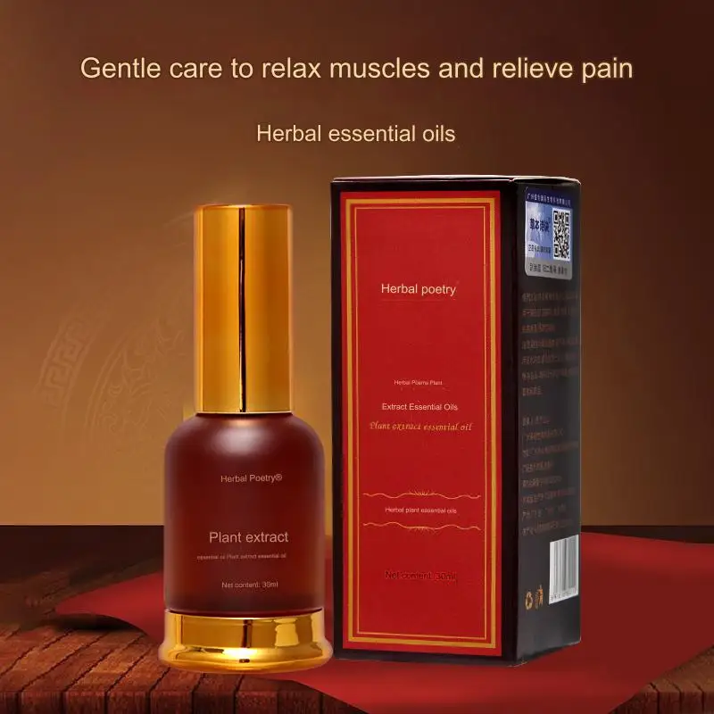 Natural organic Heating and analgesic massage oil spray OEM Natural Plant Extract Skin Anti Cellulite Body Massage Oil