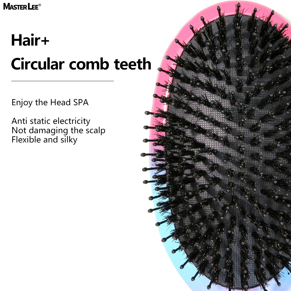 Mysterious Universe Boar Bristle detangling hair brush Comfortable Luxury Hair Brush with Paper Box or Fabric Pouch