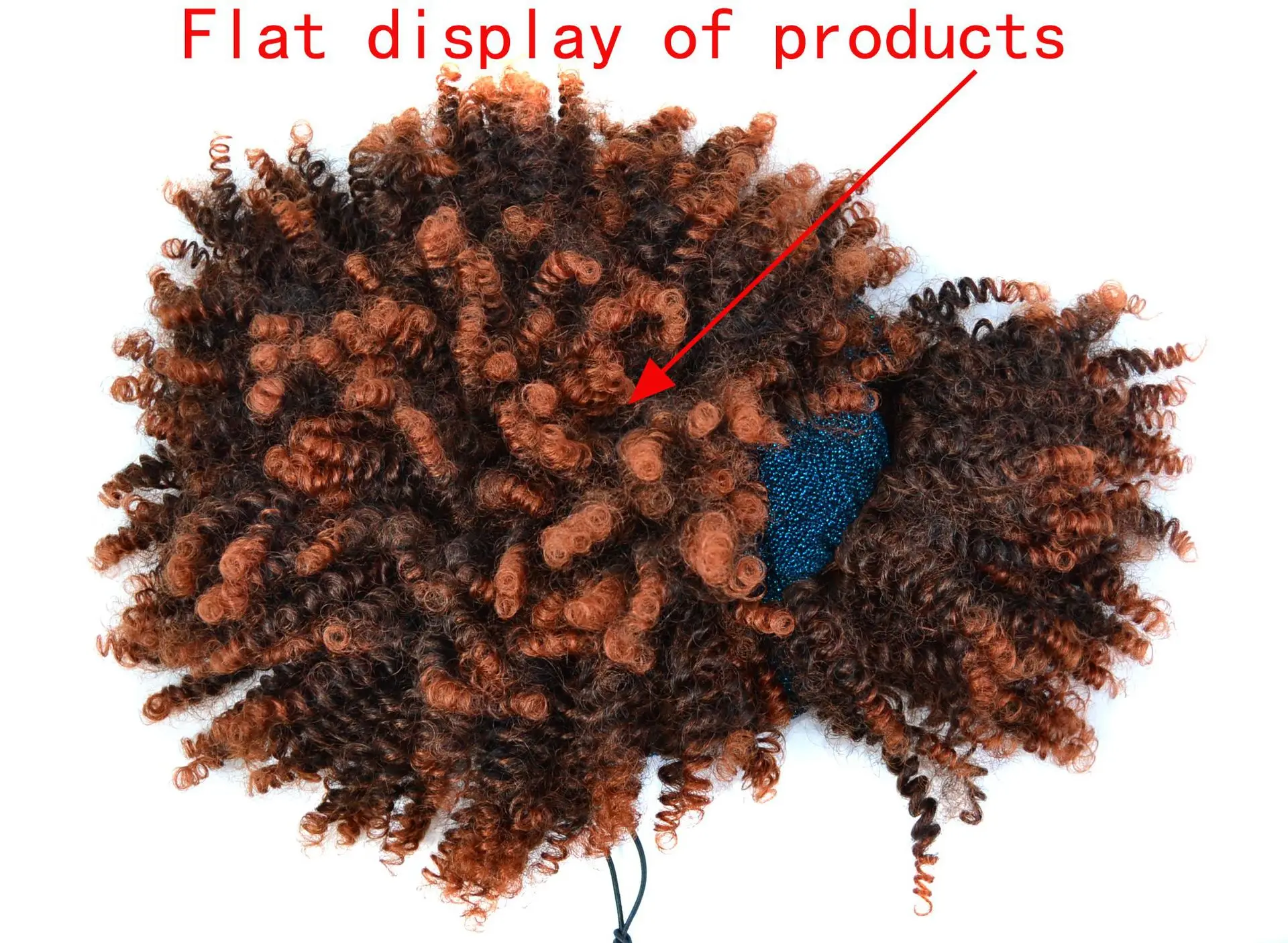 Wholesale Afro Kinky Curly Synthetic Drawstring Ponytail With Bangs Hair Extensions Short Pony Tail Hair Bun Clip in for Women