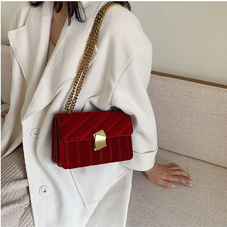 2021 new letter small square bag lady bee cross-body bag