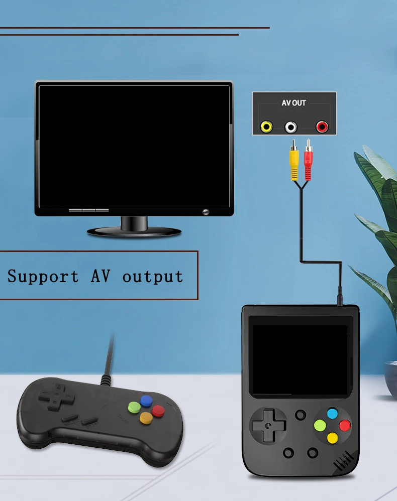 Amazon Горячая продажа портативная игровая консоль мини-плеер с 3-дюймовым экраном 500 в 1 классические игры для SUP