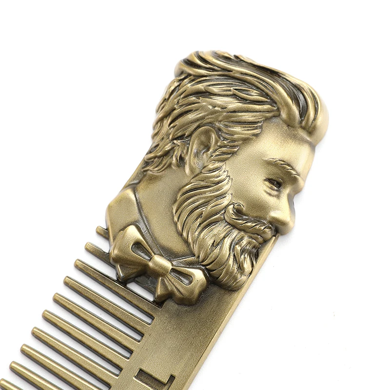 Individuality beard zinc alloy comb beard shaping tool for man