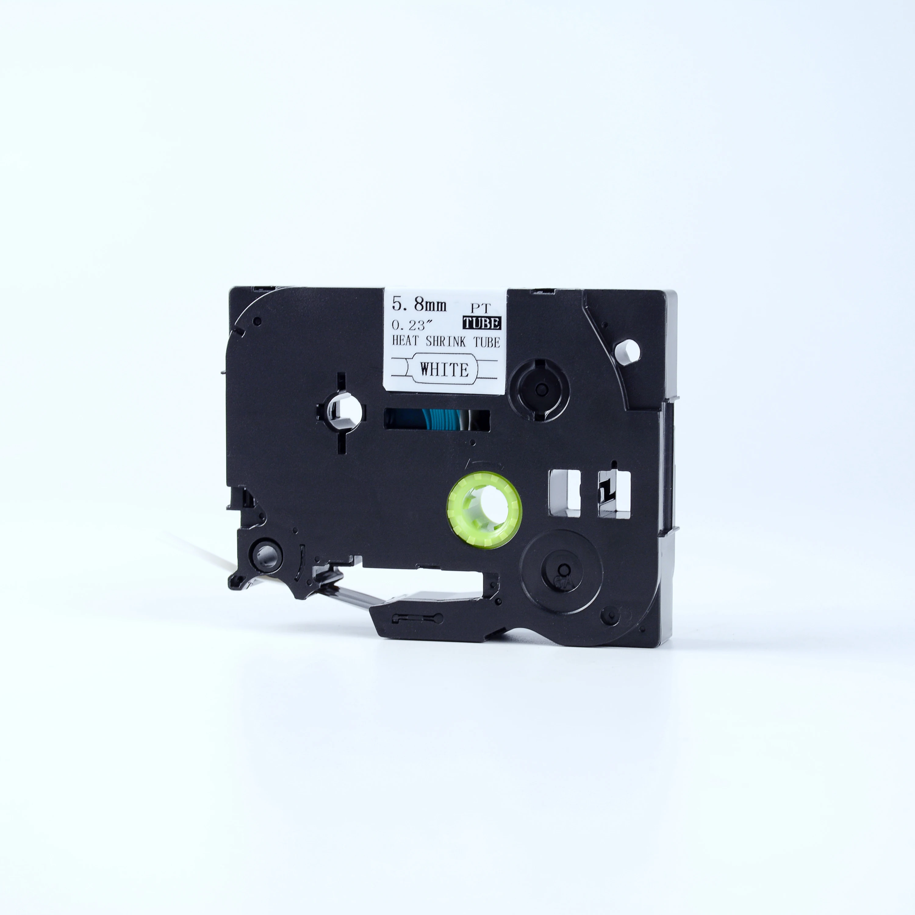 Бесплатный образец Совместимость Брат 9 мм термоусадочная трубка ленты HSe-221 hs221 hse221 черный на белом фоне