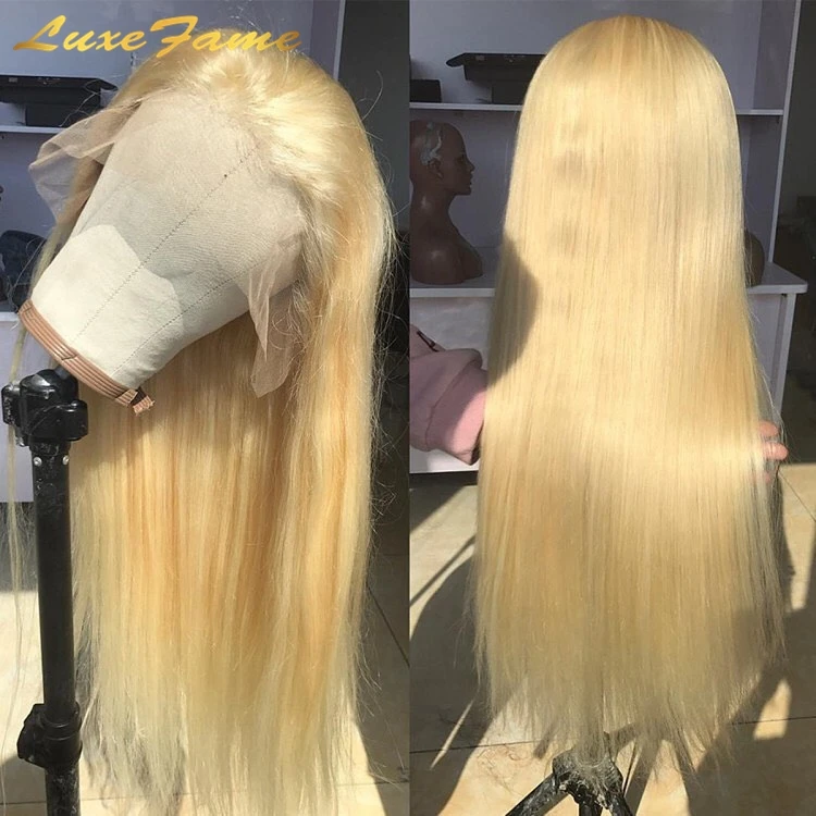  Оптовая продажа парик из человеческих волос 613 HD Full Lace Платиновый светлый прозрачный на сетке спереди 13x4 13x6
