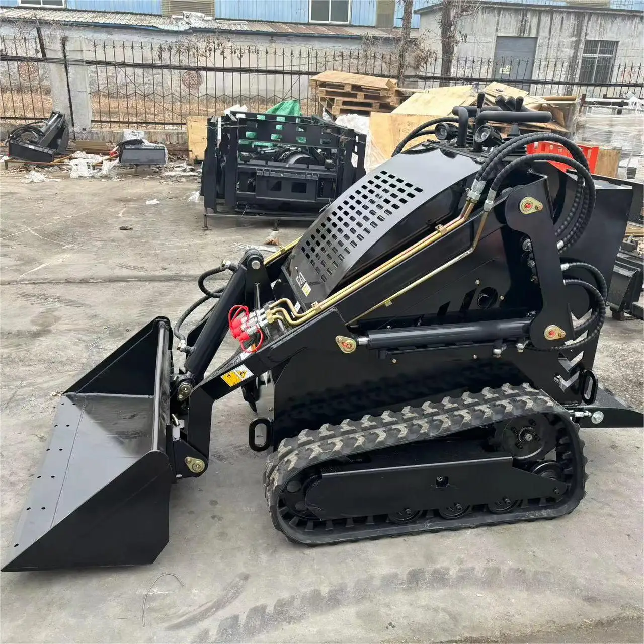 380KG 450KG Mini Skid Steer Loader Front Loader Backhoe Mower Versatile Landscaping Lifting Multi-Purpose Use
