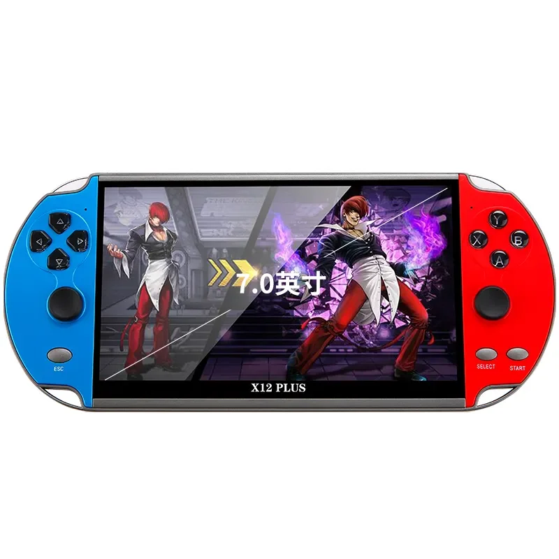 YLW X12 Plus 7' inch 16GB Portable 10000 Games Handheld Android Kids Retro Video Game Player Console For PSP