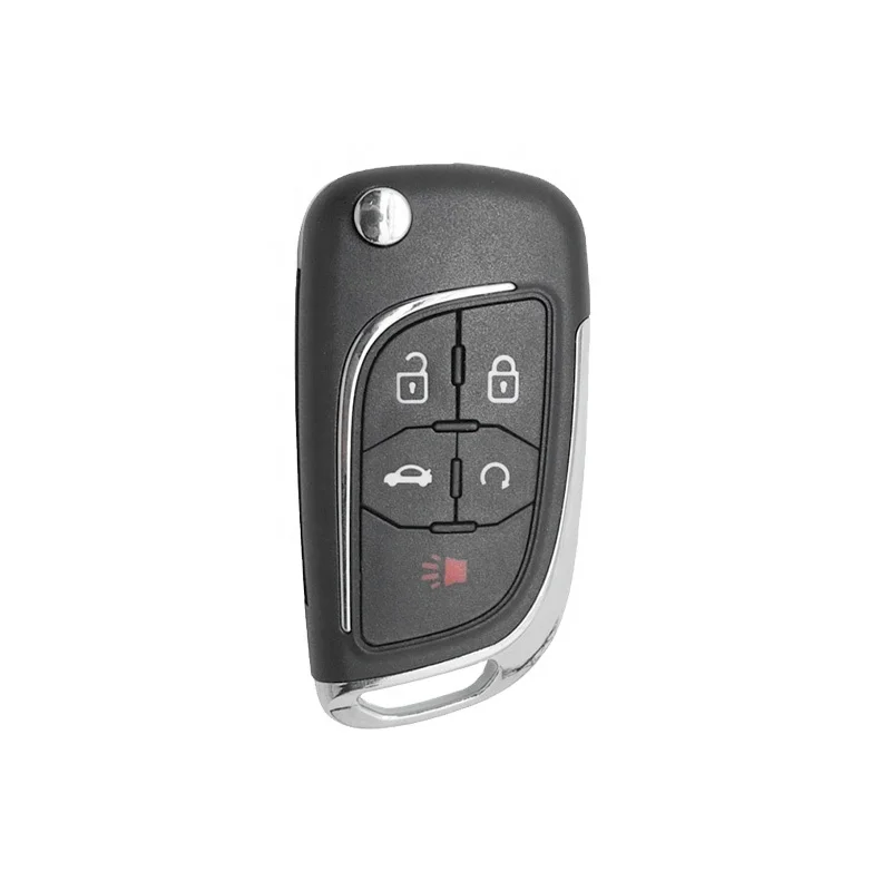 Modified ForChevrolet 4+1 Button Remote Flip Key With Blade (Higher Quality)