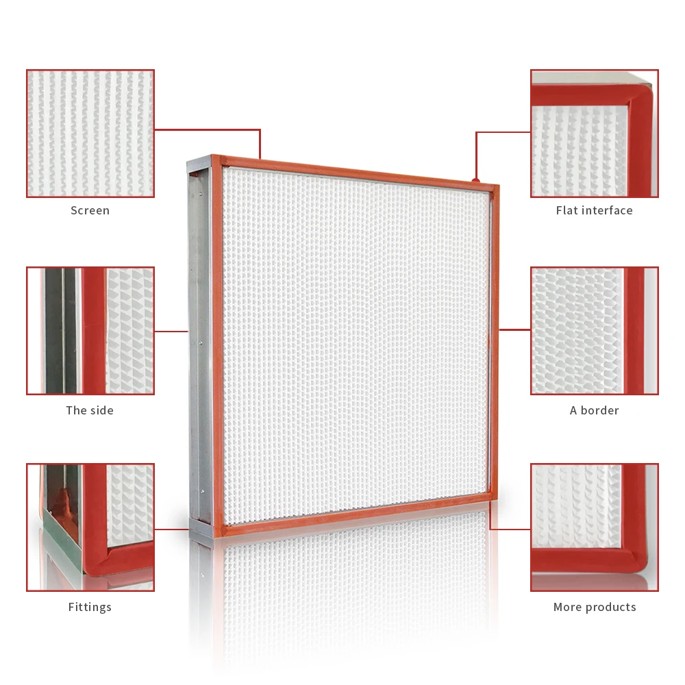Discounted wholesale industrial warehouse with 630 * 630 * 220mm aluminum frame Hepa air filter